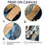 Summer River Glam Sparkling Gold - vagues, impression d'art mural-946395890-946395891