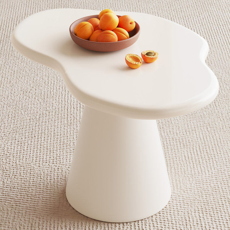 Cream End Table,irregular Side Table