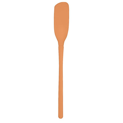 Tovolo Flex-Core All-Silicone Blender Spatula with Angled Head for Smoothies and Blenders, Apricot