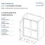 Porte de douche à demi-cadre sans cadre avec technologie TruMotion de l 56 po x H 80 po-69323033