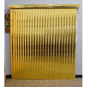 Mirror Cordless Room Darkening Gold Vertical Blind