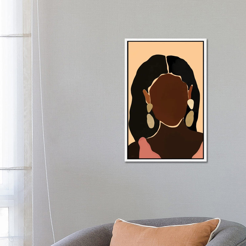 Monae by Bria Nicole - Print on Canvas, White Framed Canvas, 66.04 cm H x 45.72 cm W