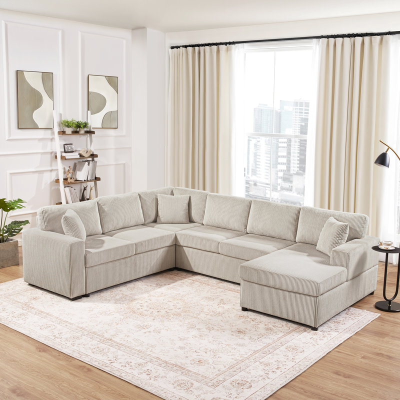 Canapé modulaire surdimensionné, Gris clair