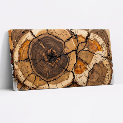 Grain de bois, reproduction d'art sur toile, ensemble de 1