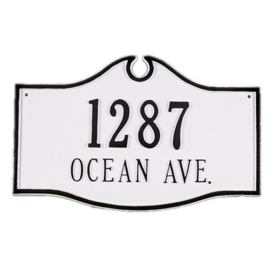 Colonial 2-Line Wall Address Plaque
