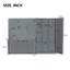 Grand lit escamotable mural avec placard, gris