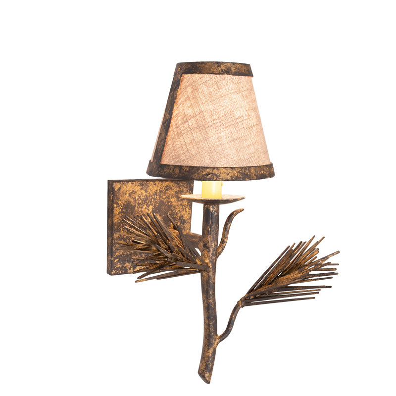 12" Wide Lone Pine Left Wall Sconce