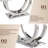 Faux Marble Dining Table Set, 69.3" Rectangular Dining Table & Tufted Velvet Chairs, Modern Kitchen Dining Room Table with Dual U-Shape Stainless Steel Base and Chairs Set-764896871-764896888