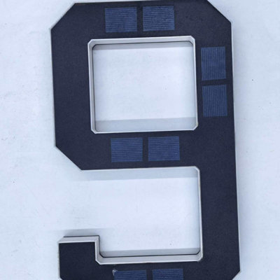 Solar-powered Digital Doorplate Waterproof LED Address Number Sign