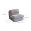 Chaise en velours côtelé gris ergonomique pour le confort avec support lombaire