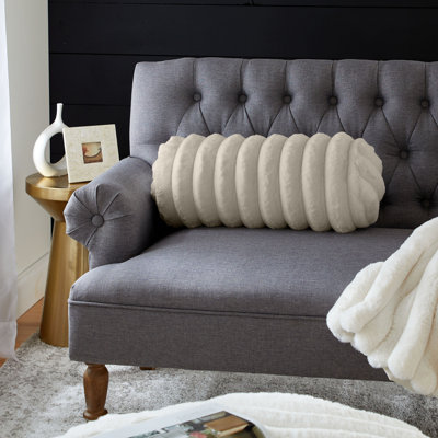 Faux Fur Throw Pillow