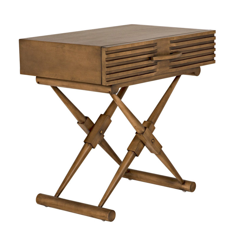 Zanta End Table, Saddle Brown