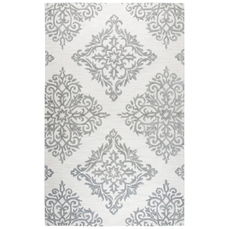 Tapis naturel touffeté à la main, Rectangle 8 pi x 10 pi