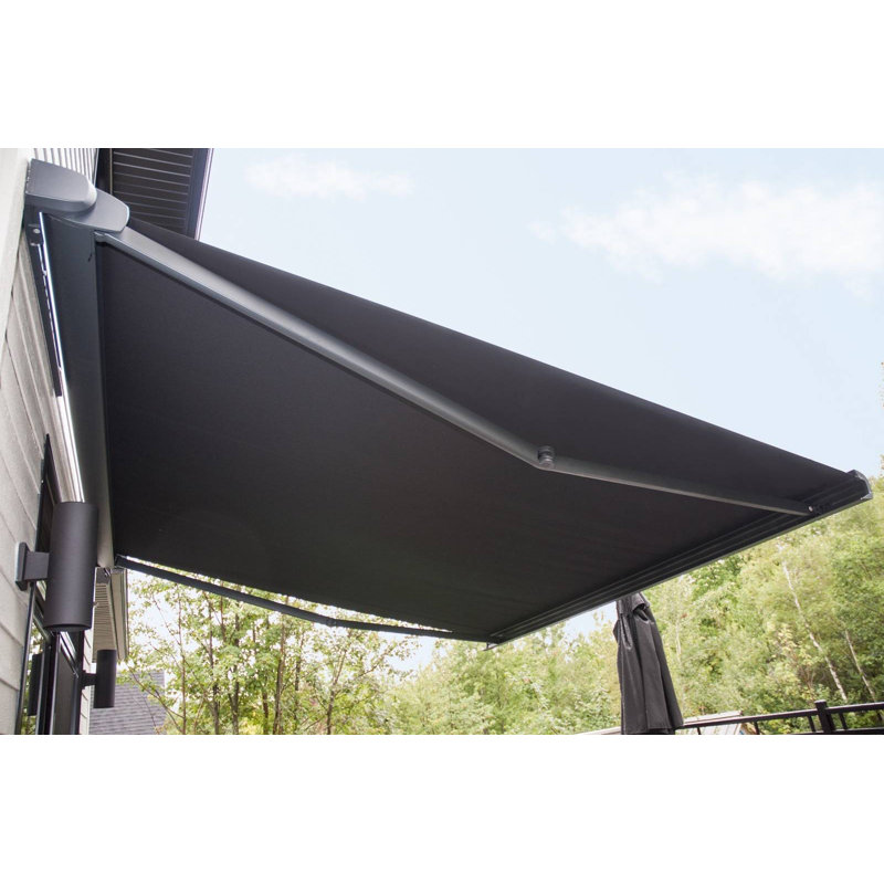 Multiple Awning Manual Right side Hand Crank Lever | 17' W x 8' L -Cafe, 96" H x 192" W x 198" D, Right, Grey