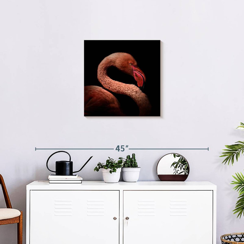 Charme de flamant rose Brampt, H 20 po x l 20 po