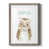 Toile avec cadre gris