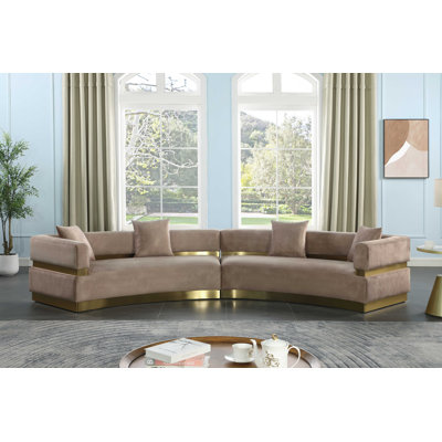 Kiz 148'' Velvet Sofa