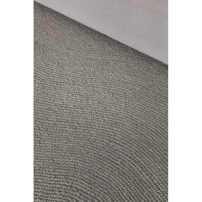 Hand Tufted Wool Area Rug in Pebble, Rectangle 4'7" x 6'7"