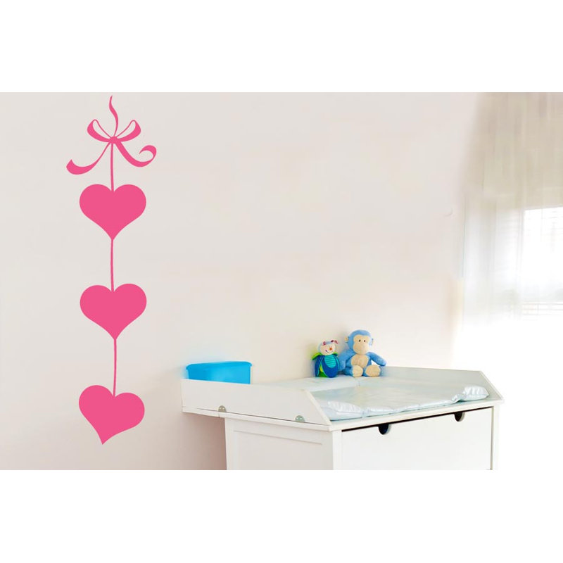 Abstract Non-Wall Damaging Wall Decal, Pink, Large