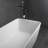 67 Inch Freestanding Solid Surface Soaking Bathtub For Bathroom