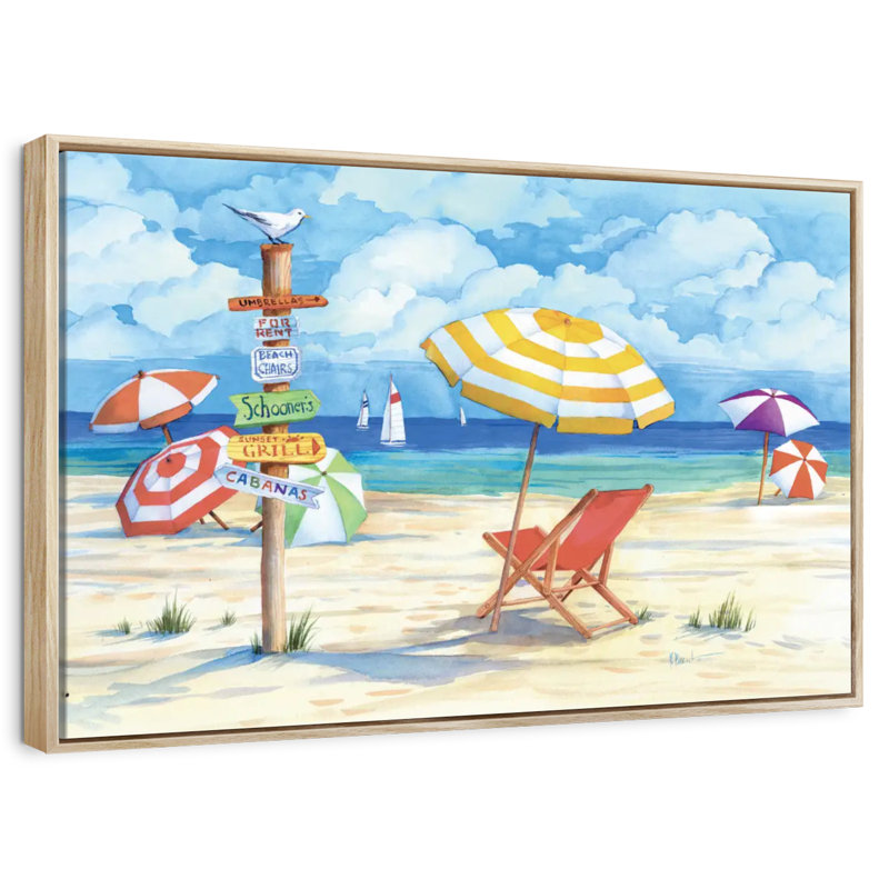 Parasols Lind Stockholm, Cadre flottant en bois naturel, 25 po x 17 po