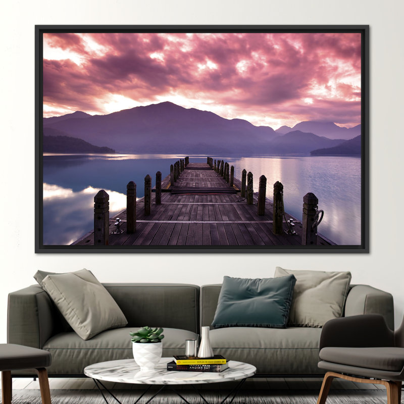 Print on Canvas, Framed Print without Mat, 20 cm H x 30 cm W, Black