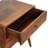 Solid Wood Large Curved Chestnut Bedside