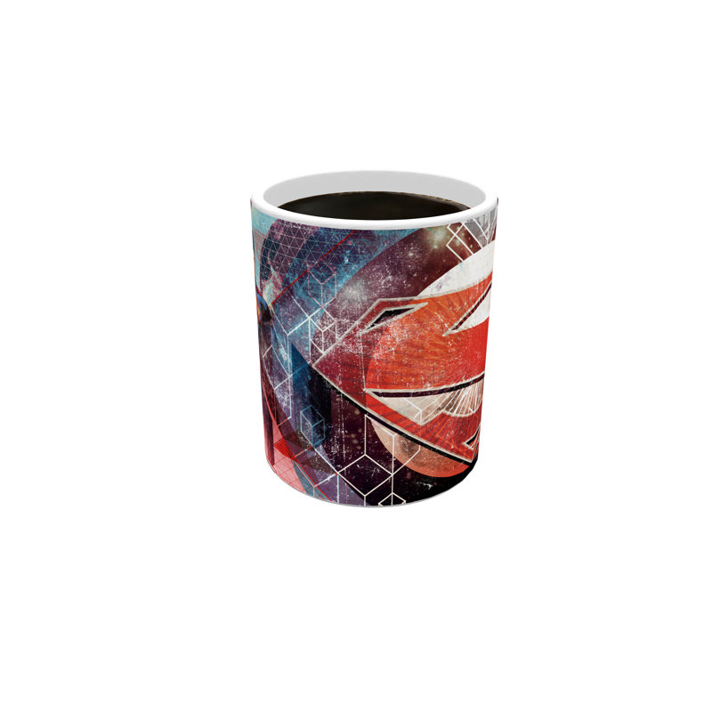 Superman – Geometric Design – Morphing Mugs Heat Sensitive Mug – Colour Changing