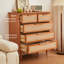 Armoire de rangement simple en rotin tressé