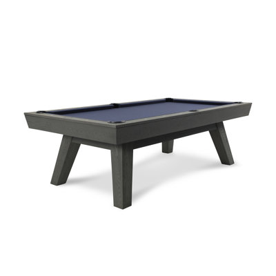 George 8' Slate Pool Table in Charcoal