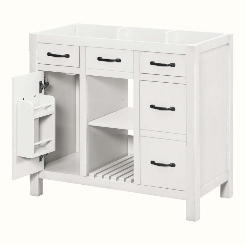 35.51'' Single Bathroom Vanity Base Only, White
