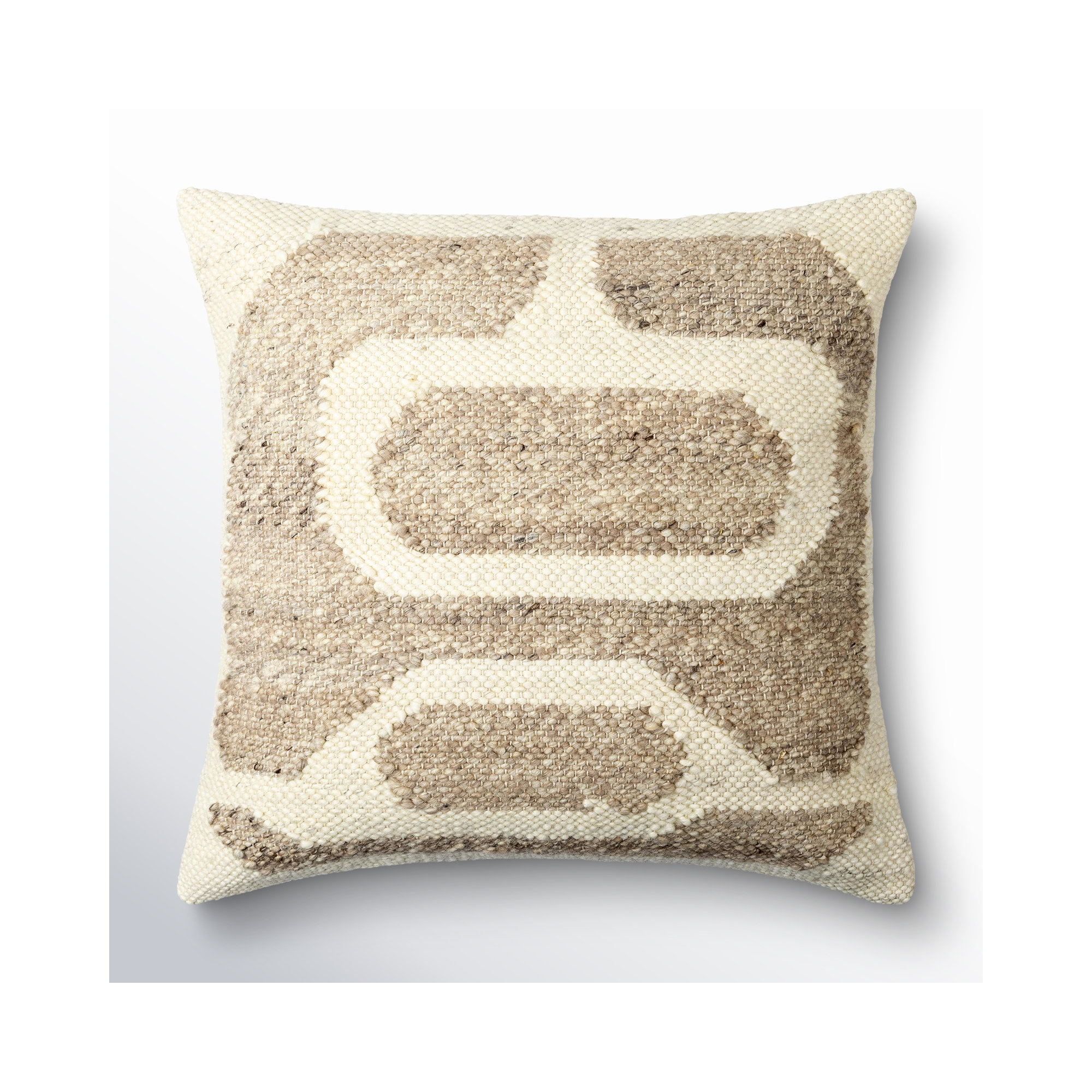 Dia Wool Pillow Cover, Polyester/Polyfill, 20" x 20"