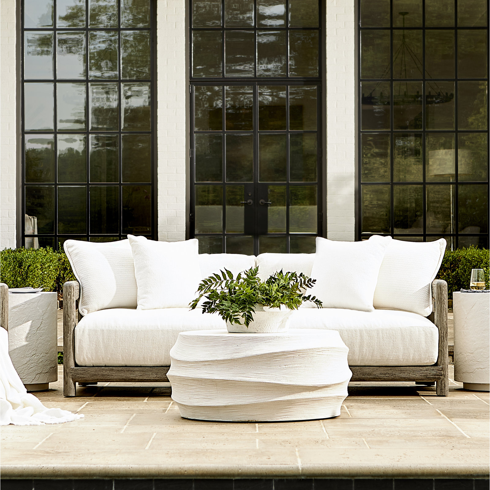 Montaigne 84" Teak Patio Loveseat