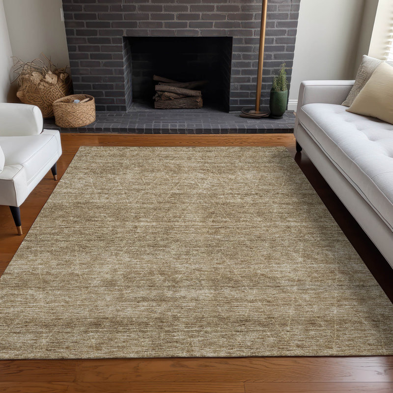 Addison Red Synthetic Flat Woven Washable 3' x 5' Rug