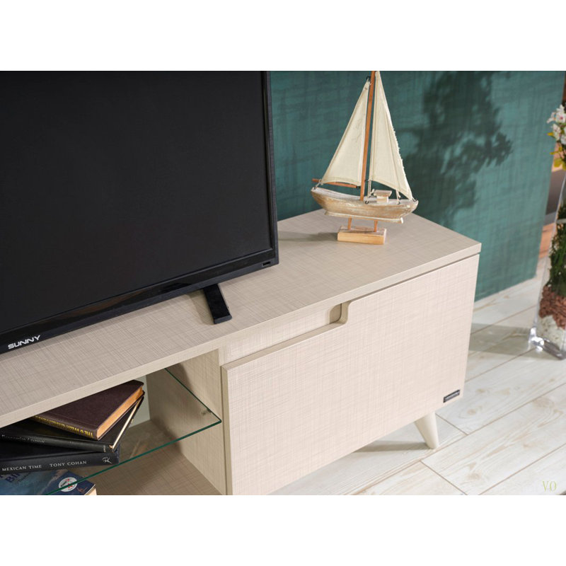 Meuble télé 2 portes Furnishome Store Denver, Beige