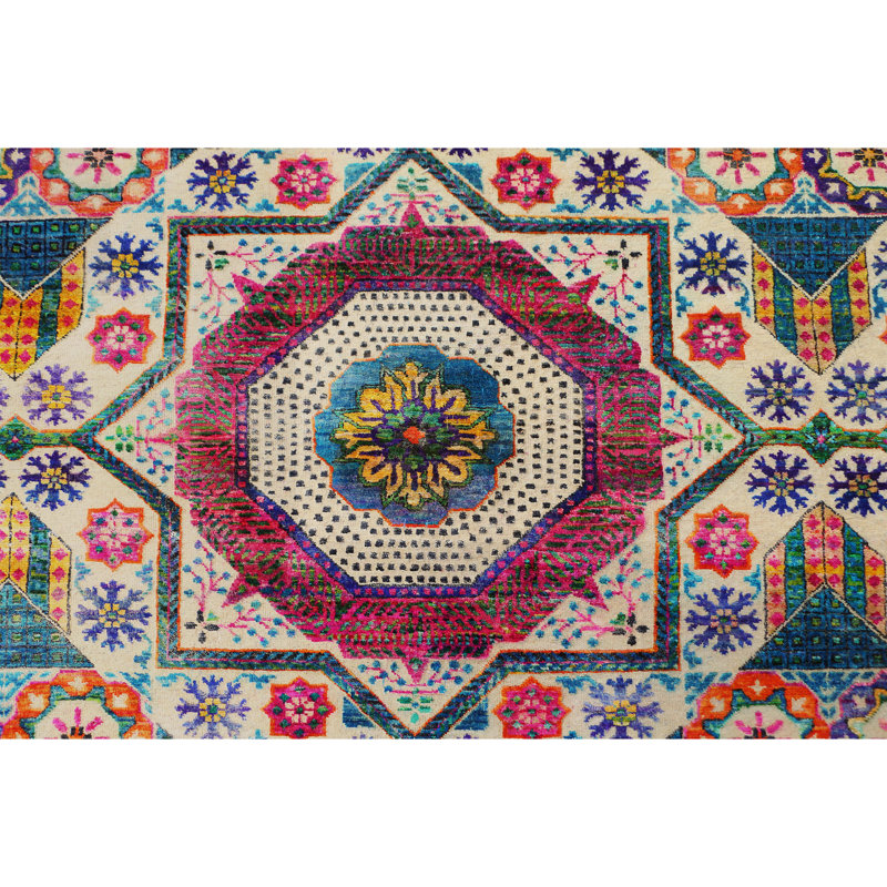 Hand Knotted Indoor Rug, Rectangle 8' x 10'