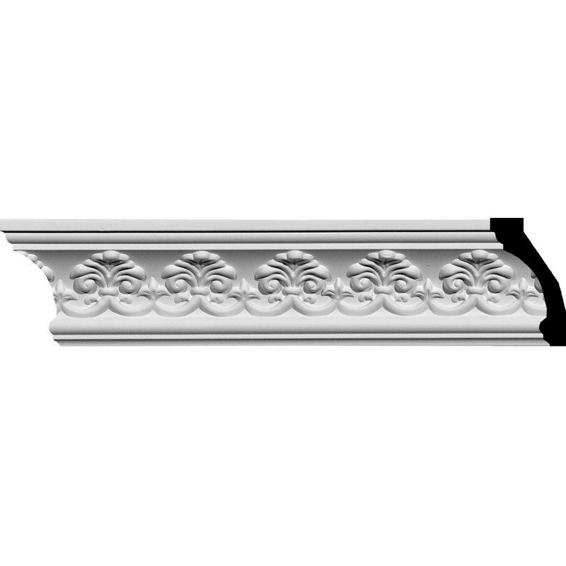 Hampshire 94.5" White Polyurethane Crown Molding