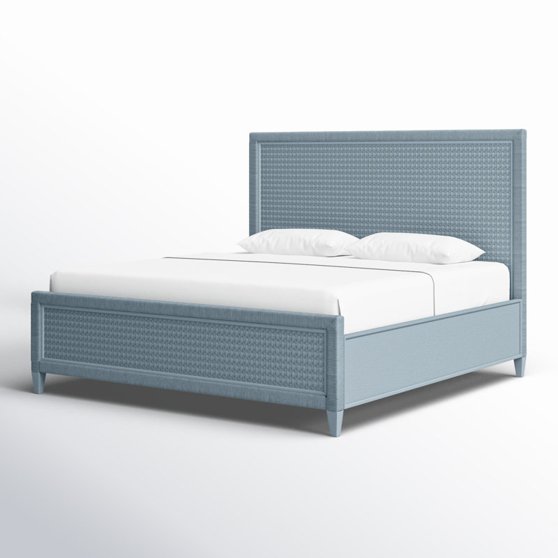 Monterey Woven Bed, King, Sea Glass