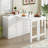 Kitchen Island with Extendable Dining Table，Converts Into a Dining Table and Adjustable Pull-Out Top-106713643