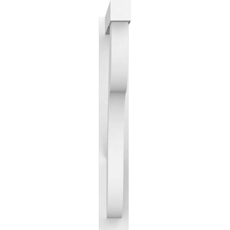 Persienne en PVC de qualité architecturale avec extrémités en bloc Carmel, L 5 po, H 36 po x P 36 po