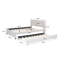 Lit plateforme tapissier avec lit gigogne Izabela-215556333-215556334