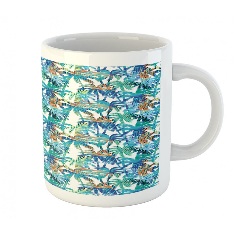 Grande tasse à café palm leaf
