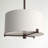 Huckstep 3 - Light Steel Dimmable Drum Chandelier-30520858
