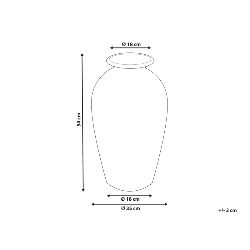 Abrahamsville Terracotta Floor Vase 1