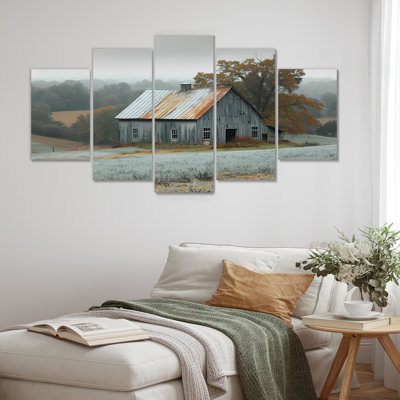 Phoebe - Barn Canvas Wall Art Set