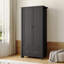 2 Door Manufactured Wood Wardrobe-1982372306