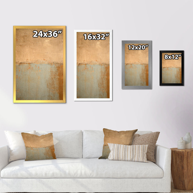 Art moderne gris et bleu II 2FL47712, H 20 po x l 12 po x P 1 po, Cadre noir