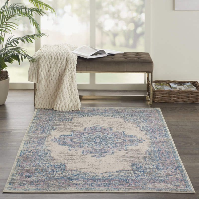 Tapis ivoire moderne Bo, Rectangle 3 pi x 5 pi