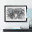 Bright Blue Cat Eyes in Abstract - Picture Frame Painting Print-55679084-55679086
