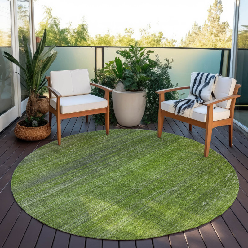 Tapis intérieur / extérieur Kinslee, Rond 8 pi